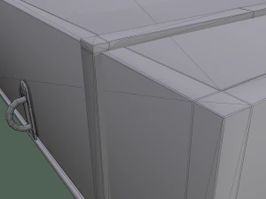 Old wooden chest 3D Model