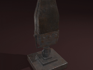 vintage microphone 3D Model