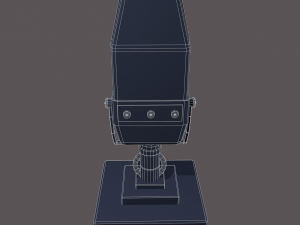 Vintage microphone 3D Model