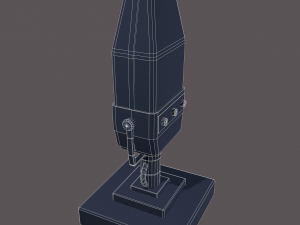 Vintage microphone 3D Model