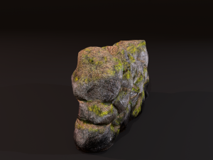 River rock wall 3D मॉडल