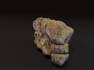 River rock wall 3D मॉडल