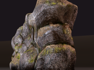 River rock wall 3D मॉडल