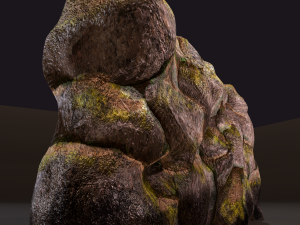 River rock wall 3D मॉडल