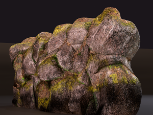 River rock wall 3D मॉडल