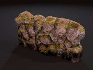 River rock wall 3D मॉडल