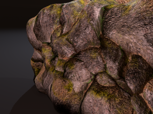 River rock wall 3D मॉडल
