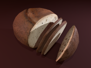 Sliced bread Model 3D