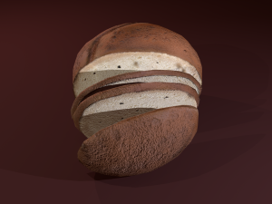 Sliced bread Model 3D