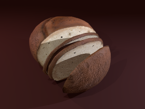 Sliced bread Model 3D