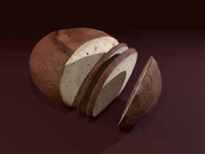 Sliced bread Model 3D