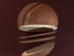 Sliced bread Model 3D