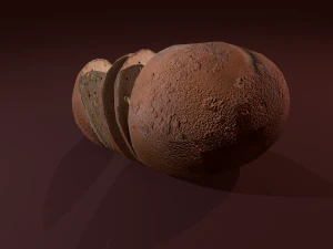 P&atilde;o fatiado Modelo 3D