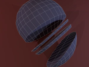 P&atilde;o fatiado Modelo 3D
