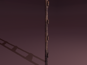 Old dirty ladder Modelo 3D