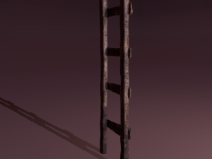 Old dirty ladder Modelo 3D