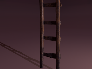 Old dirty ladder Modelo 3D
