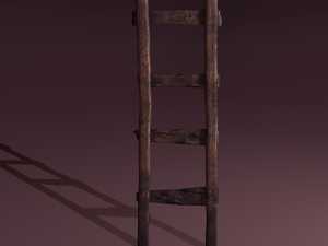 Old dirty ladder Modelo 3D