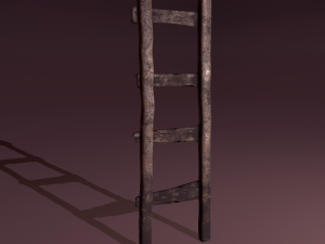 Old dirty ladder Modelo 3D
