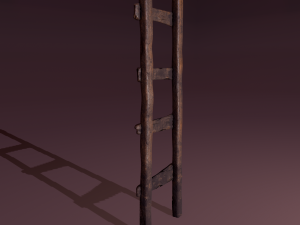 Old dirty ladder Modelo 3D