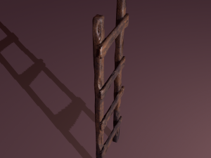 Old dirty ladder Modelo 3D