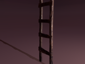 Old dirty ladder Modelo 3D