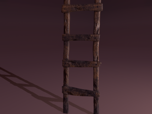 Old dirty ladder Modelo 3D