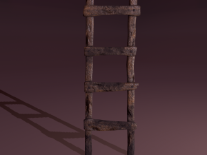 Old dirty ladder Modelo 3D