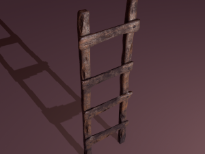 Old dirty ladder Modelo 3D