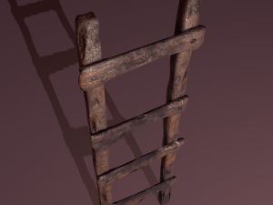 Old dirty ladder Modelo 3D