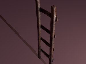 Old dirty ladder Modelo 3D