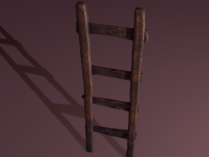 Old dirty ladder Modelo 3D