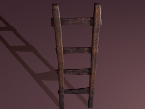 Old dirty ladder Modelo 3D