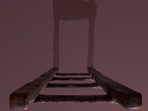Old dirty ladder Modelo 3D