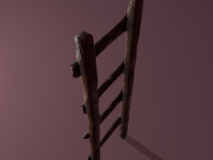 Old dirty ladder Modelo 3D
