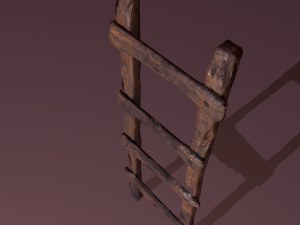 Old dirty ladder Modelo 3D