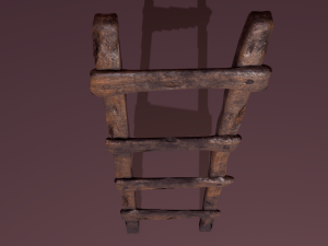 Old dirty ladder Modelo 3D