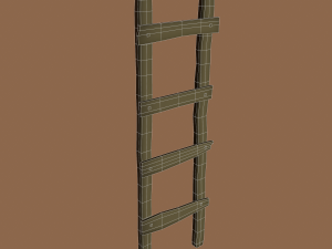 Old dirty ladder Modelo 3D