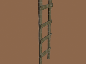 Old dirty ladder Modelo 3D