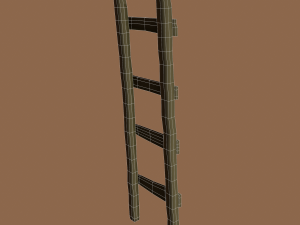 Old dirty ladder Modelo 3D