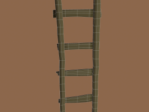 Old dirty ladder Modelo 3D