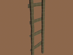 Old dirty ladder Modelo 3D