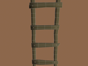 Old dirty ladder Modelo 3D