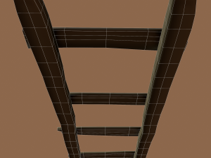 Old dirty ladder Modelo 3D