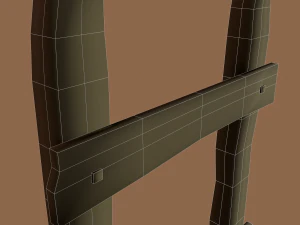 Old dirty ladder 3D Model