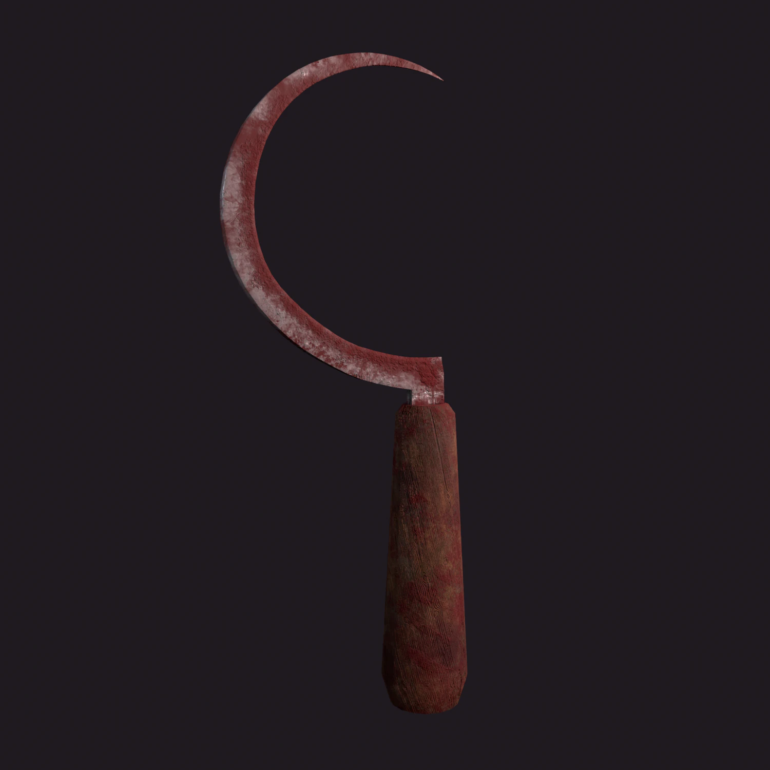 Bloody sickle 3D Model .c4d .max .obj .3ds .fbx .stl .blend