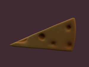 Holed cheese 3D-Modell