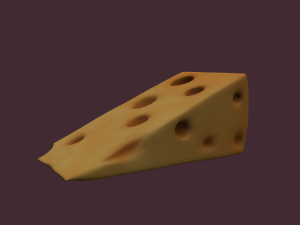 Holed cheese 3D-Modell