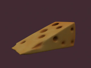 Holed cheese 3D Model