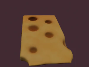 Holed cheese 3D Model